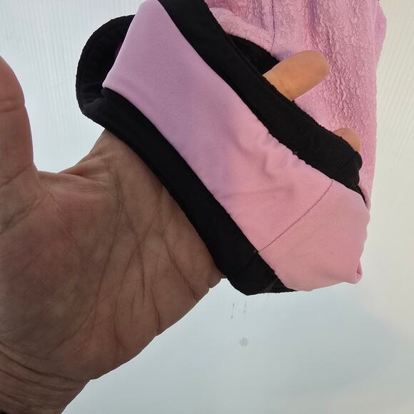 L'Agence Lisa Plunge Colorblock One Piece Swimsuit Light Violet Black Gold NEW - Picture 7 of 11